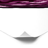 Roter Kohl Cartoon Abbildung Poster (Ecke)