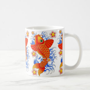 ROTER KOI FISCH-ENTWURF KAFFEETASSE