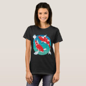 Roter Koi-Fisch T-Shirt (Vorne ganz)