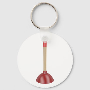 Roter Kolben Schlüsselanhänger