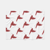 Roter Kolibri Fleecedecke (Vorderseite (Horizontal))