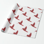 Roter Kolibri Geschenkpapier (Ungerollt)