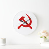 Roter Kommunismus Große Wanduhr (Zuhause)