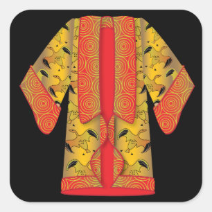 Roter Komono Aufkleber