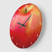 ROTER KÖNIGER APFEL GROßE WANDUHR (Winkel)