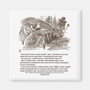 Roter Königin-Betrieb Alices, zum im gleichen Magnet