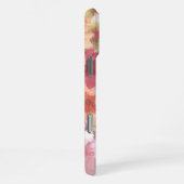 Roter Korallenrost Blush Pink Blume iPhone Hülle (Rechte Seite)