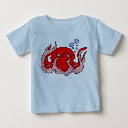 Roter Kraken-T - Shirt (Vorderseite)