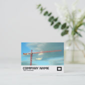 Roter Kran Visitenkarte (Stehend Vorderseite)