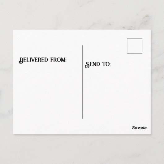 Roter Kranich nah Postkarte (Rückseite)