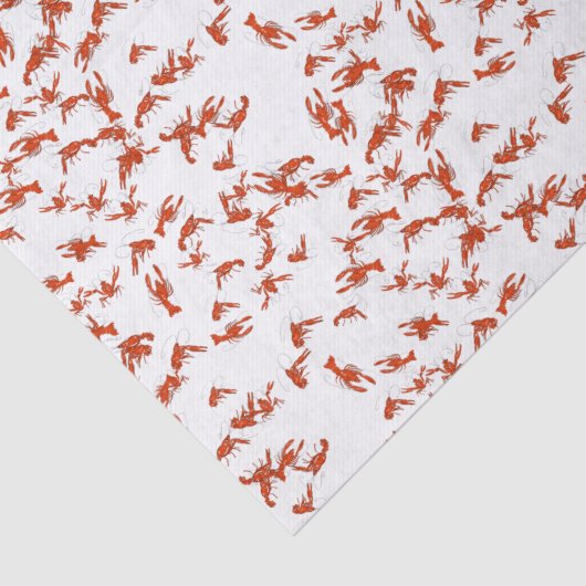 Roter Kraubfisch Seidenpapier (Detail)