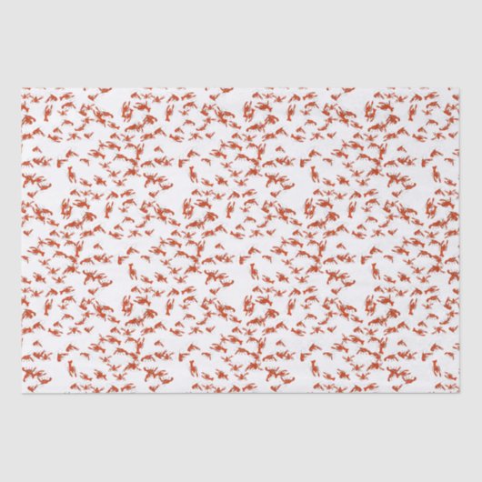 Roter Kraubfisch Seidenpapier (Vorderseite)