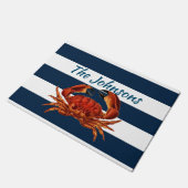 Roter Kräuterkrebs im Küstenbereich Fußmatte (Schrägansicht)