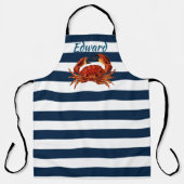 Roter Kräuterkrebs im Küstenbereich Schürze (Vorderseite)