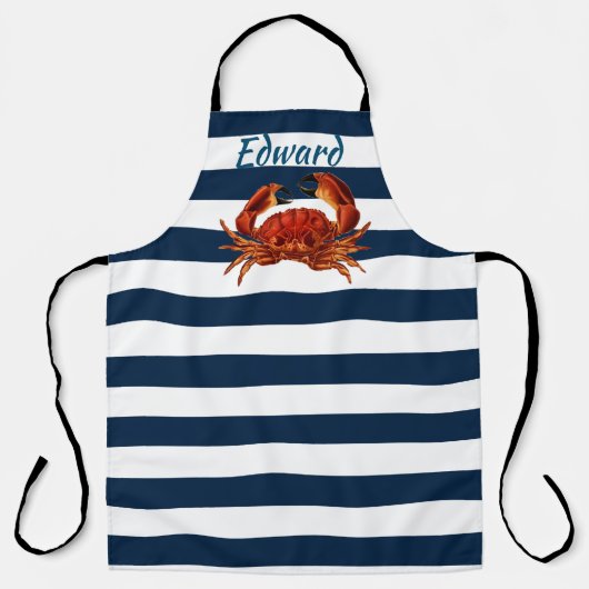 Roter Kräuterkrebs im Küstenbereich Schürze (Vorderseite)