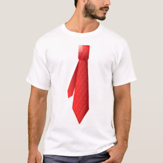 Roter Krawatten-T - Shirt