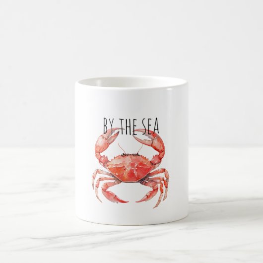 Roter Krebs am Meer Kaffeetasse (Mittel)