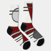 Roter Kreis, Dreieck und zwei Blöcke Socken (Rechts)