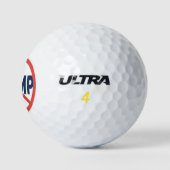 Roter Kreis kein Zeichen für eine antiTrump-politi Golfball (Logo)
