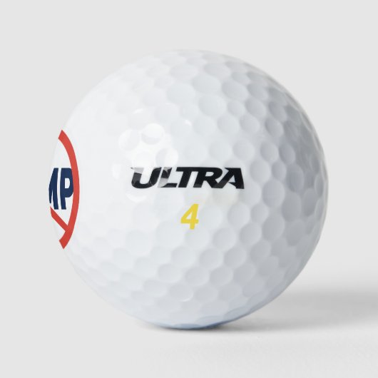 Roter Kreis kein Zeichen für eine antiTrump-politi Golfball (Logo)