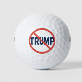 Roter Kreis kein Zeichen für eine antiTrump-politi Golfball (Vorderseite)