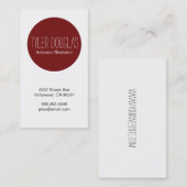 Roter Kreis Visitenkarte (Vorne/Hinten)