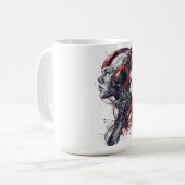 Roter Kreislauf-Traum Kaffeetasse (Vorderseite Links)