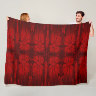 Roter Kristall 3 Fleecedecke