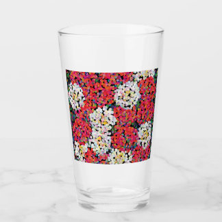 Roter Kristall Blütenblüten Glas