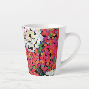Roter Kristall Blütenblüten Milchtasse