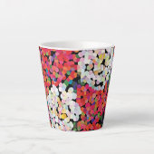 Roter Kristall Blütenblüten Milchtasse (Vorderseite)