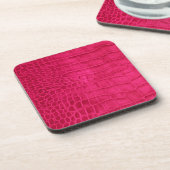 Roter Kroko Kirsche Untersetzer (Linke Seite)