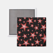 Roter Kühlschrankmagnet (Vorderseite/Rückseite)