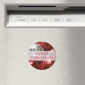 Roter Kühlschrankmagnet der Flitter-"frohen (In Situ (Geschirrspüler))