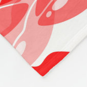Roter Kuss-Liebe-Lippenentwurf Fleecedecke (Ecke)