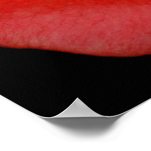 Roter Kuss Poster (Ecke)