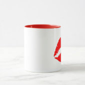 Roter Kuss Tasse (Zentrum)
