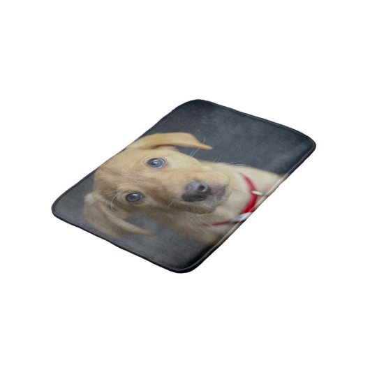 Roter Labrador Welpe Fox Badematte (Schrägansicht)