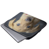 Roter Labrador Welpe Fox Laptopschutzhülle (Vorne Knopf)