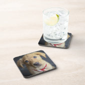 Roter Labrador Welpe Fox Untersetzer (Rechte Seite)