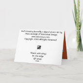 Roter Lacewing Buterfly Karte (Rückseite)