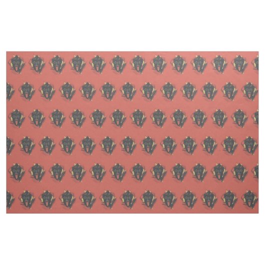 Roter lächelnder Krampus-Schalter Stoff (Yard (91,4 cm))