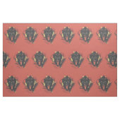 Roter lächelnder Krampus-Schalter Stoff (Fat Quarter (45,7 x 55,9 cm))