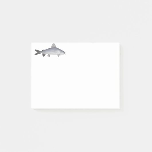 Roter Lachs Post-it Klebezettel (Vorderseite)