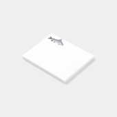 Roter Lachs Post-it Klebezettel (angewinkelt)