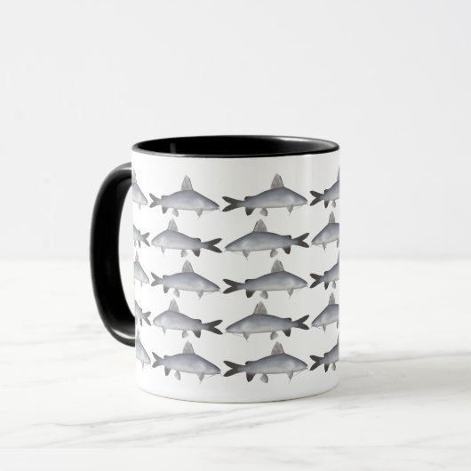 Roter Lachs Tasse (Vorderseite Links)