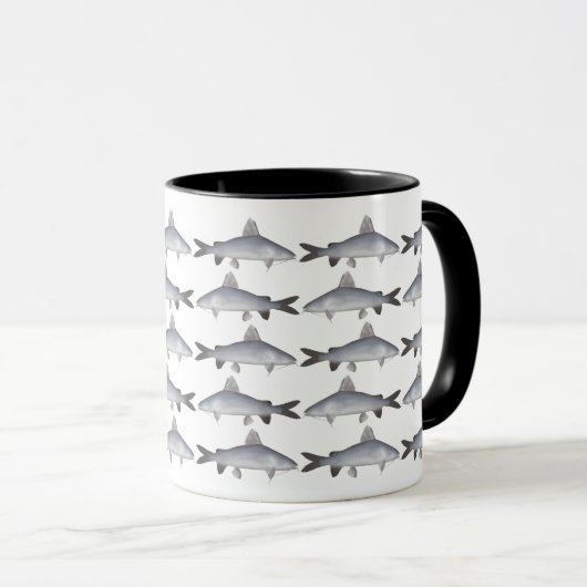 Roter Lachs Tasse (VorderseiteRechts)