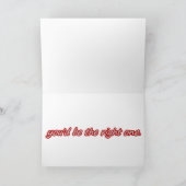 Roter Lamborghini-Grußkarte - Ermutigung Karte (Innenseite)