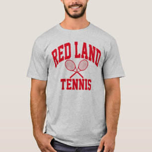 Roter Land-Tennis-T - Shirt