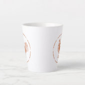 Roter Landhahn Milchtasse (Vorderseite)